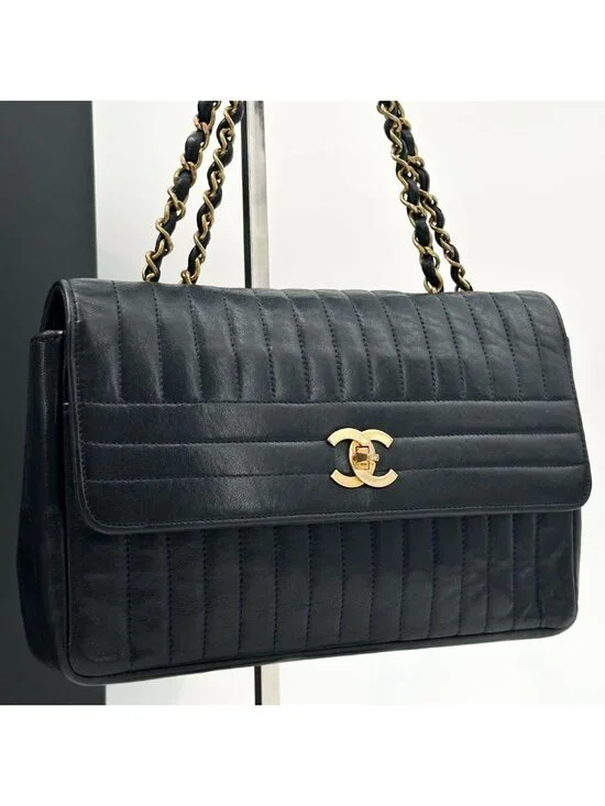 Chanel Mademoiselle Quilted Chain Shoulder Bag Vintage - Picture 6 of 16